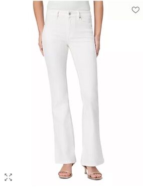 NEW PAIGE High Rise Laurel Canyon Bootcut Jeans Pants.  Crisp White. Size 28